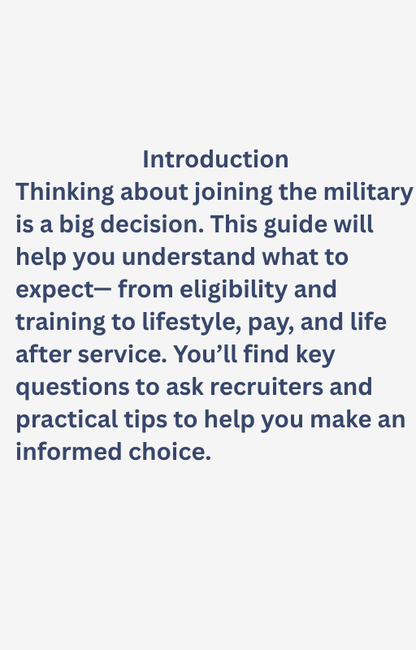 Civilian to Military – Complete Guide & Questions for Recruiters