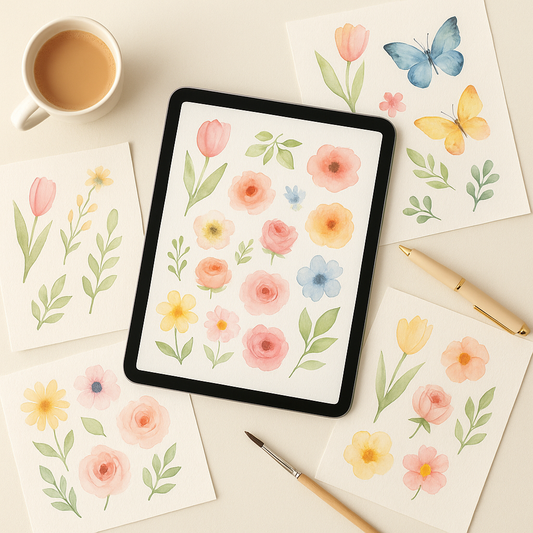 Watercolor Spring Bundle