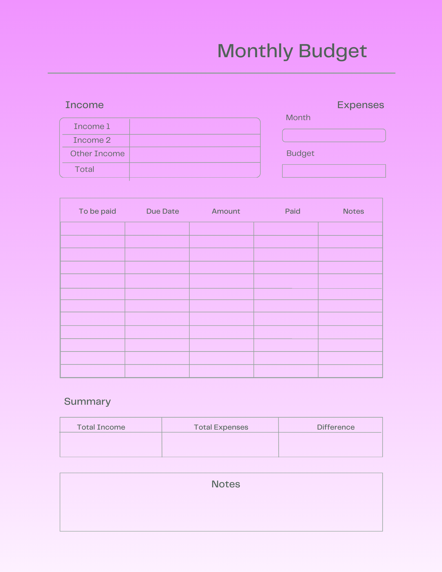 2025 Yearly Planner – Calendar, Monthly Budget & Goal Action Pages