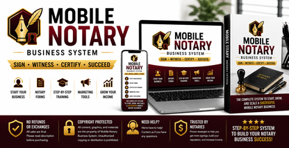 Mobile Notary Business System