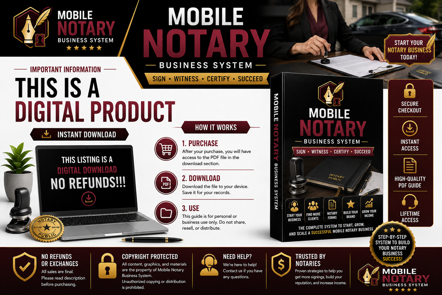 Mobile Notary Business System