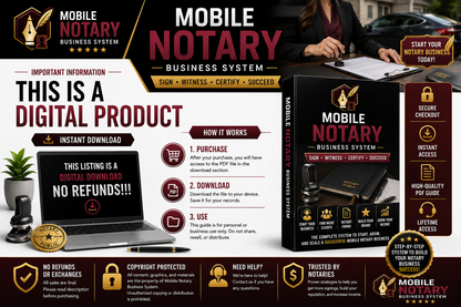 Mobile Notary Business System