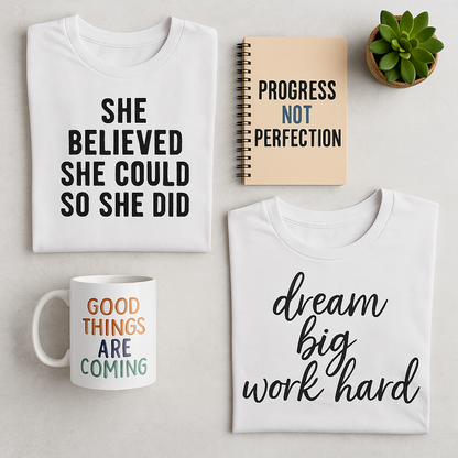 Inspirational Bundle – Motivational Quotes & Design Pack
