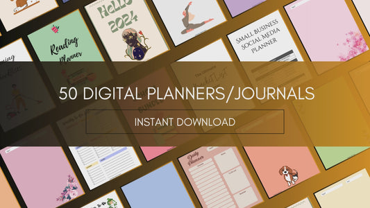 50-in-1 Digital Planner Bundle – Ultimate Printable Planner Collection